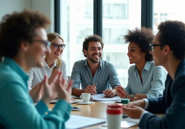 IsleVibe Consulting team collaborating in a modern office