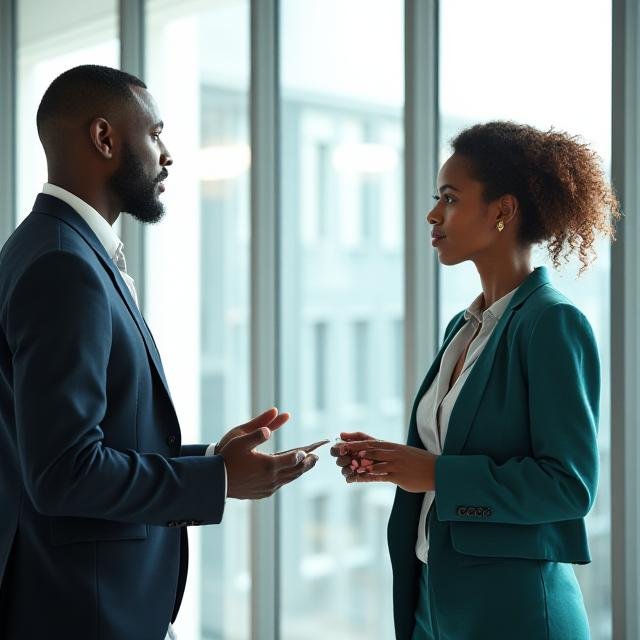One on one coaching session in a modern Johannesburg office