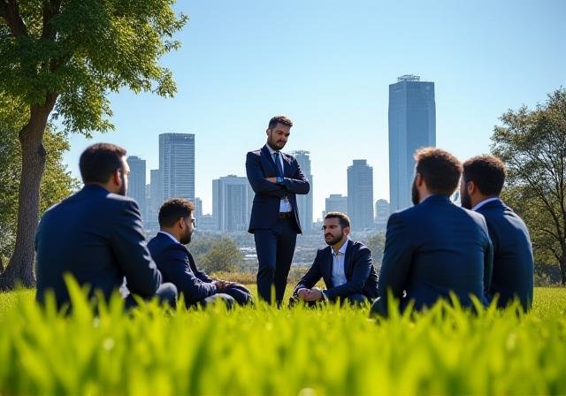 Outdoor facilitation session